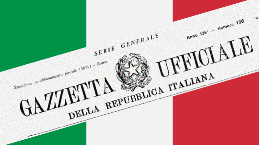 Italy Flag Vector Design Stock Illustration
