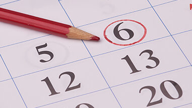 dates to circle on the calendar