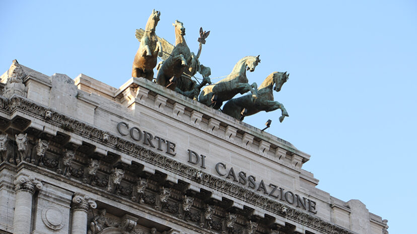Rome Italy, March 2019, low photo of the Corte Di Cassazione, supreme court