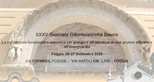 XXXV Giornate Odontoiatriche Daune