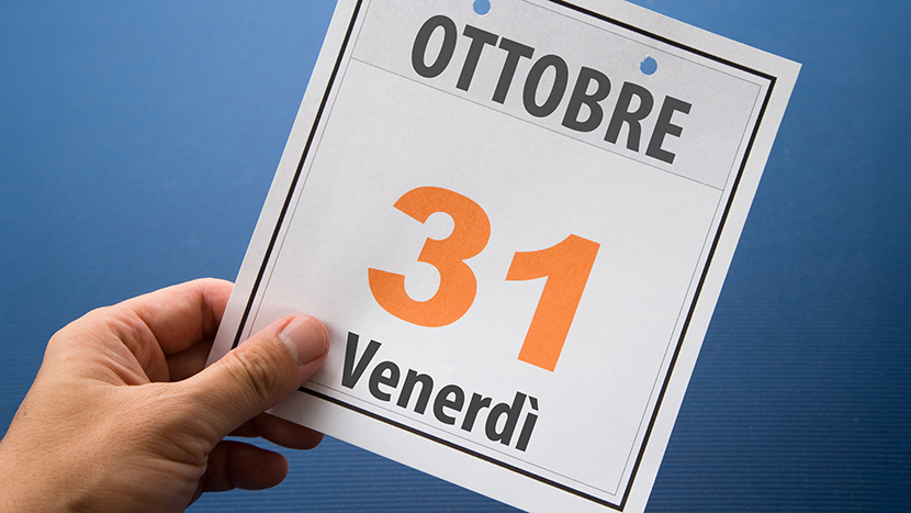 Venerdì 31 ottobre, perché segnarlo sul calendario
