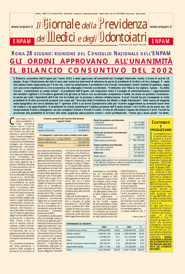 Copertina n. 6 (2003)