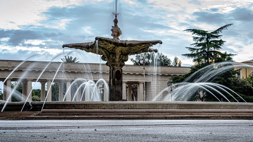 Foggia, fountain in the city center