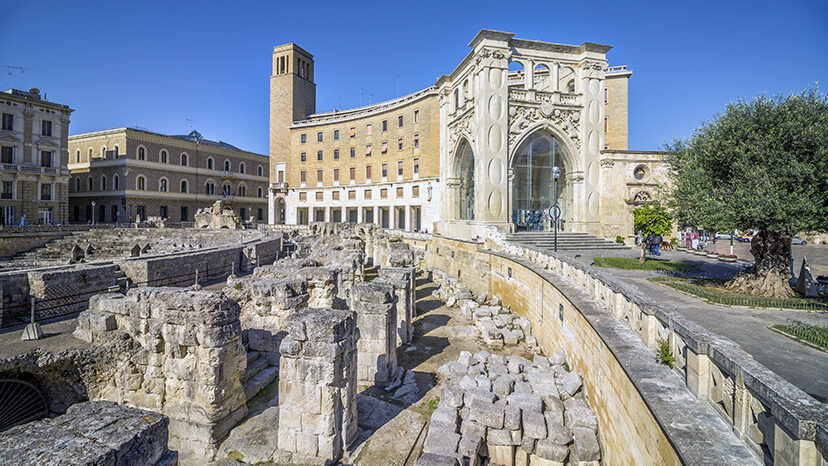 Ancient amphitheater Lecce, Puglia, Italy