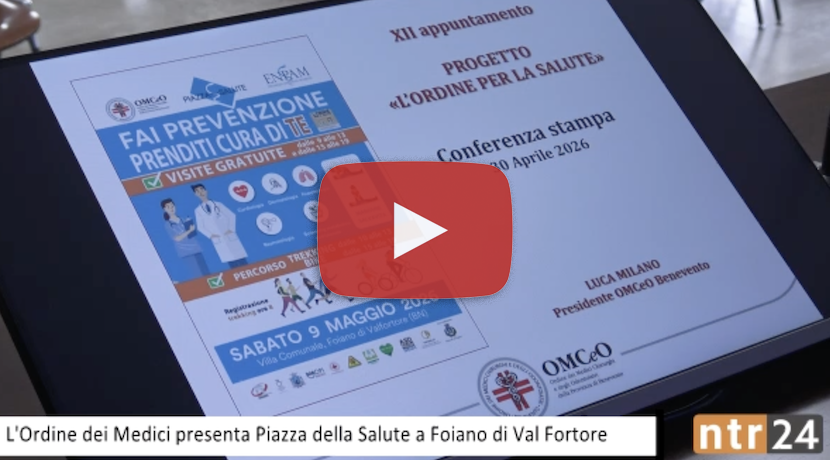 Piazza della Salute a Benevento sabato 9 maggio