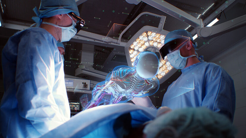 Surgeons operate patient using 3D virtual hologram
