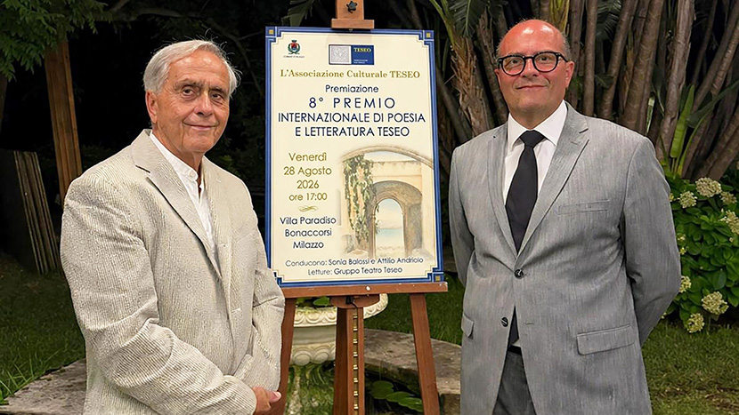 L’ottava edizione del Premio letterario internazionale Teseo di Milazzo ha celebrato poesia e narrativa, premiando anche i medici Danilo e William Susi, padre e figlio.